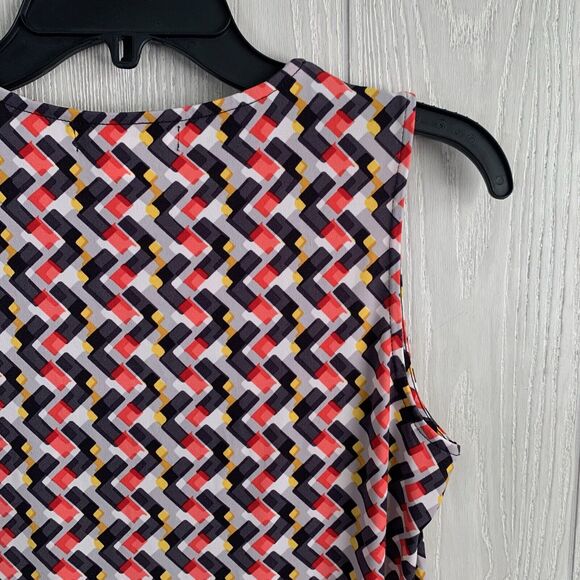 Liz Claiborne Multicolor Sleeveless V-Neck Top Size S NWT - Picture 4 of 4